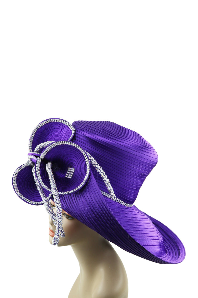 Satin Ribbon Church Hat, Elegant Hats, Derby – EssenceHat display picture 3