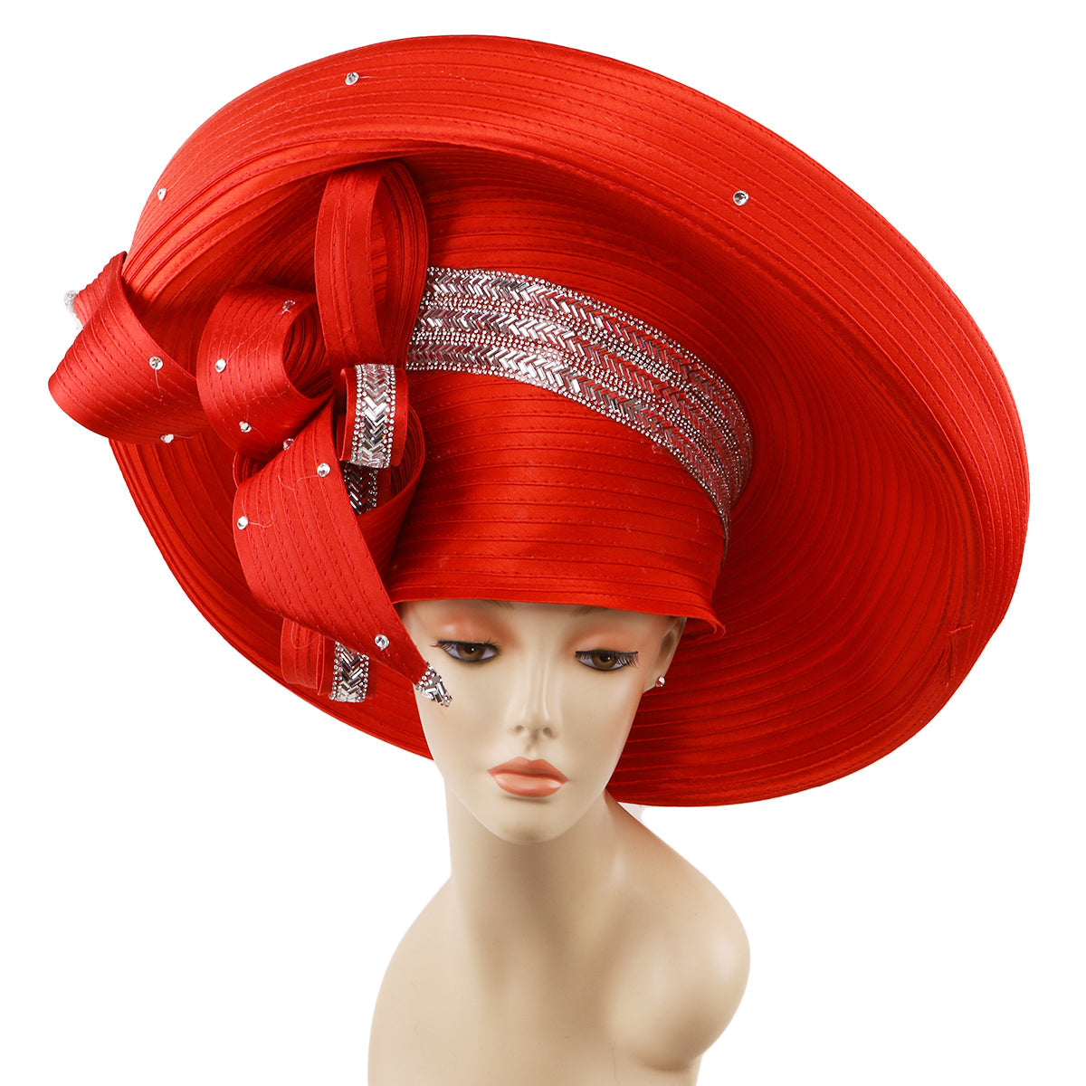 Ladies red church hats online