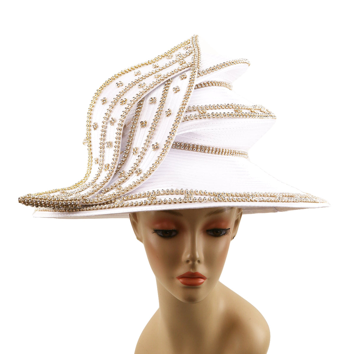 Pretty Dress Hat / Church Hat by St. James SF05( Off-white Hat ) Kentucky Derby Hat, Church Hat  main image 4