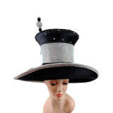 Wide Brim with Bow Accent - #4140