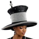 Wide Brim with Bow Accent - #4140