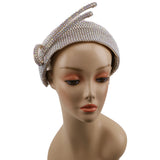 fascinator with rhinestone detail - style 7415 handmade usa millinery