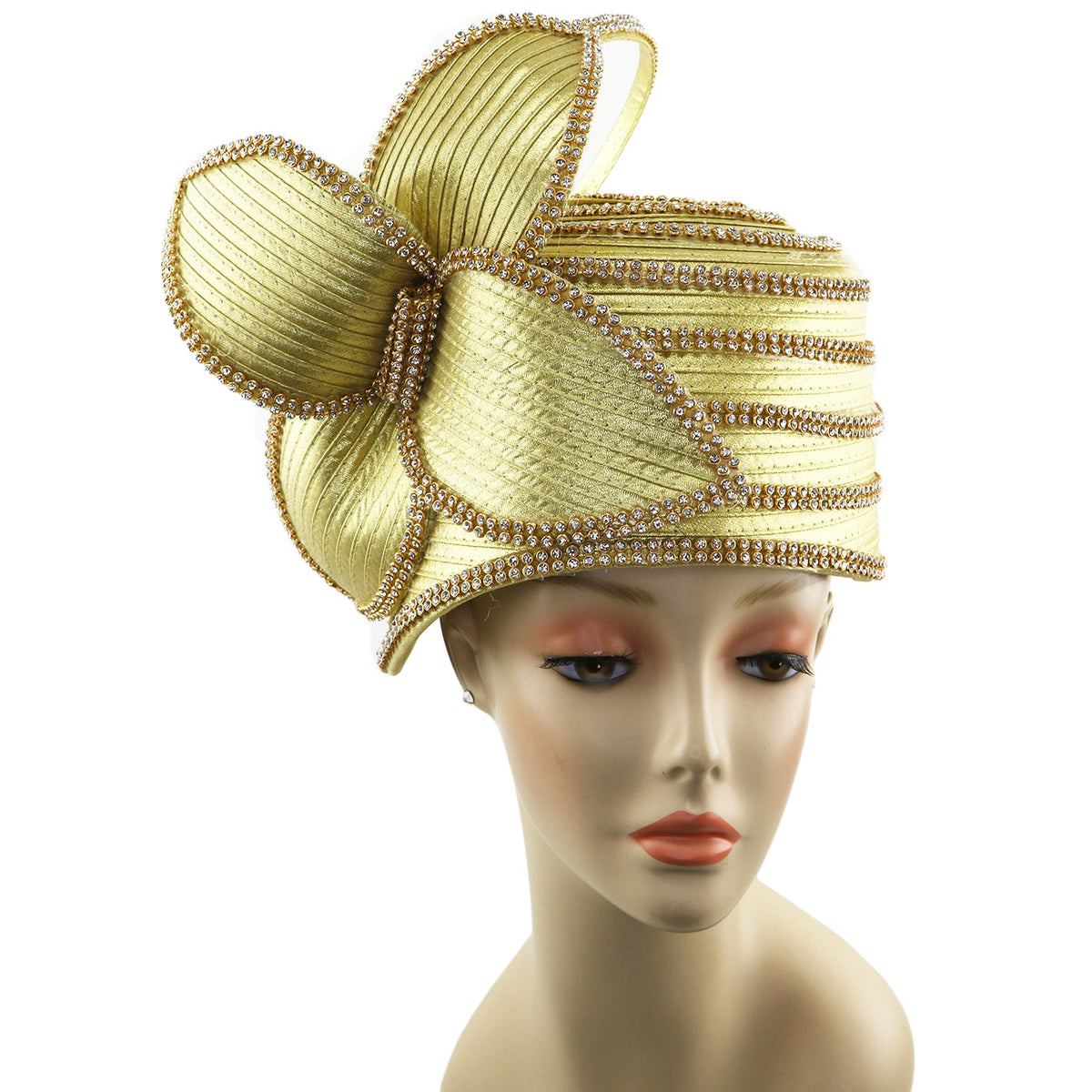 Satin Ribbon Church Hat, Elegant Hats, Derby, Rhinestone, Hatpin ...